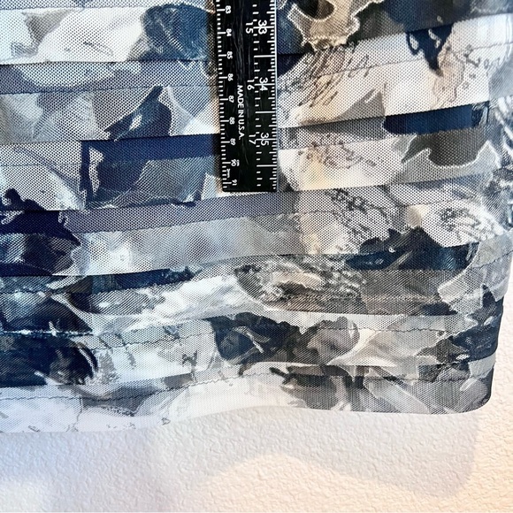 Adrianna Papell Women's Black Floral Sheath Knee Length Dress 8 Formal Party EUC - Picture 6 of 12